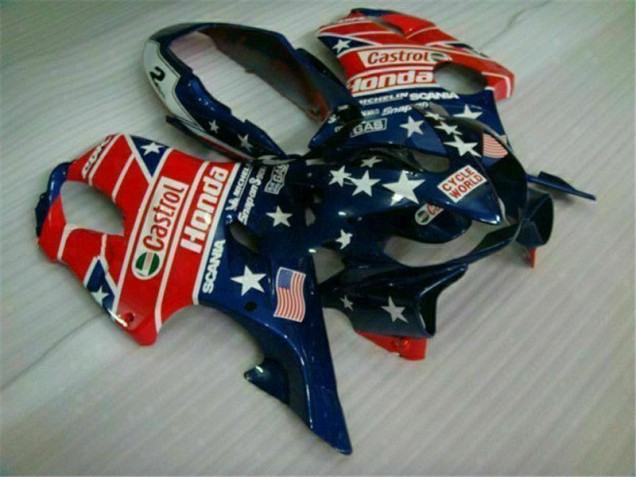 Discount 2004-2007 Blue Red Castrol Cycle World Honda CBR600 F4i Motorcycle Fairings Canada Discount 2004-2007 Blue Red Castrol Cycle World Honda CBR600 F4i Motorcycle Fairings Canada