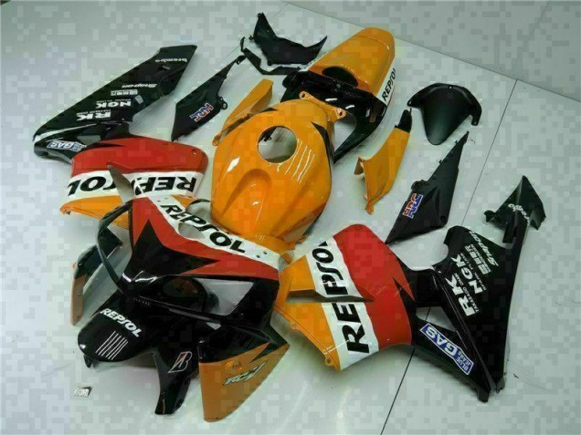 Discount 2005-2006 Orange Black Repsol Honda CBR600RR Motorbike Fairing Canada