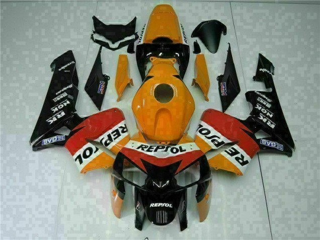 Discount 2005-2006 Orange Black Repsol Honda CBR600RR Motorbike Fairing Canada