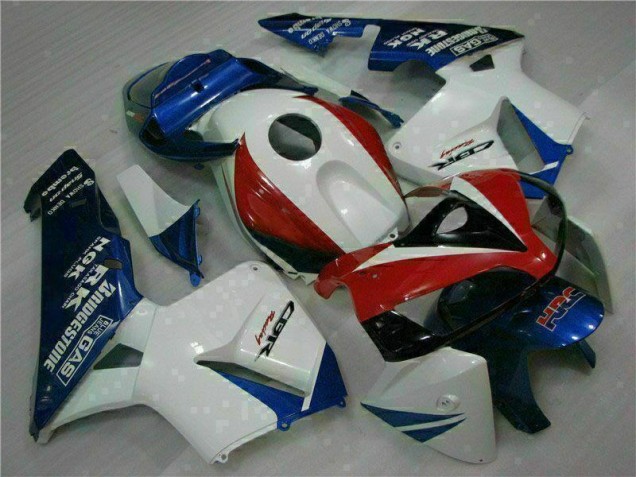 Discount 2005-2006 White Blue Honda CBR600RR Moto Fairings Canada Discount 2005-2006 White Blue Honda CBR600RR Moto Fairings Canada