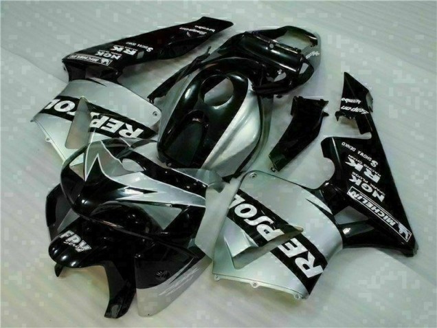Discount 2005-2006 Black Silver Repsol Honda CBR600RR Motorcycle Fairings Kit Canada Discount 2005-2006 Black Silver Repsol Honda CBR600RR Motorcycle Fairings Kit Canada