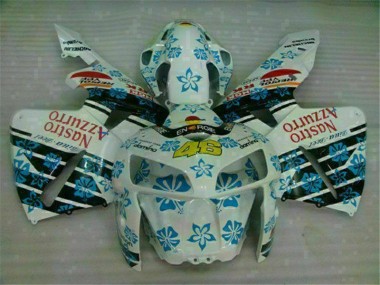 Discount 2005-2006 White Blue Nastro Azzurro 46 Honda CBR600RR Motorcycle Fairing Canada