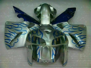 Discount 2005-2006 White Blue Flame Honda CBR600RR Motorcycle Fairing Kit Canada
