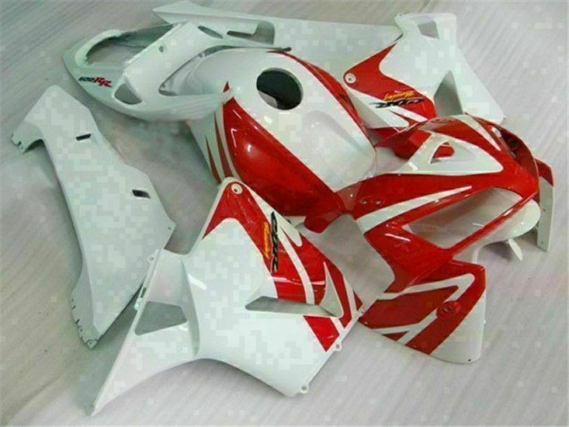 Discount 2005-2006 Red White Honda CBR600RR Motor Fairings Canada Discount 2005-2006 Red White Honda CBR600RR Motor Fairings Canada
