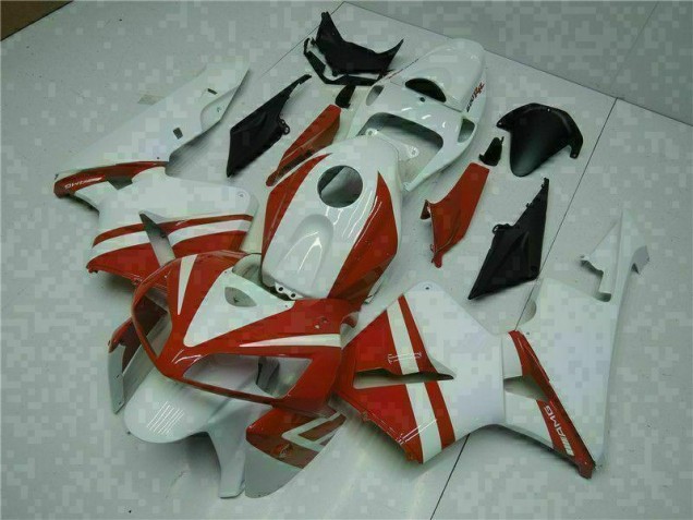 Discount 2005-2006 White Red Honda CBR600RR Motorcycle Fairings Canada