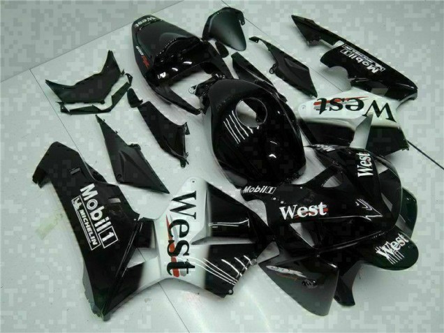 Discount 2005-2006 Black West Honda CBR600RR Motorbike Fairing Kits Canada Discount 2005-2006 Black West Honda CBR600RR Motorbike Fairing Kits Canada