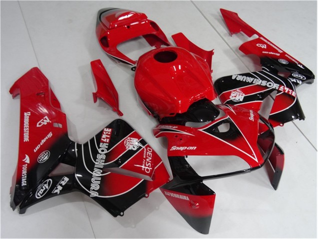 Discount 2005-2006 Red Black Honda CBR600RR Motorcycle Fairing Kit Canada Discount 2005-2006 Red Black Honda CBR600RR Motorcycle Fairing Kit Canada