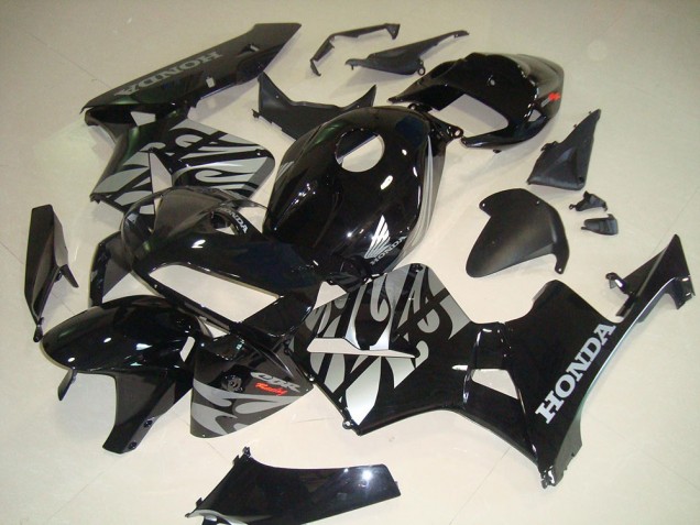Discount 2005-2006 Black White Flame Honda CBR600RR Bike Fairing Canada Discount 2005-2006 Black White Flame Honda CBR600RR Bike Fairing Canada