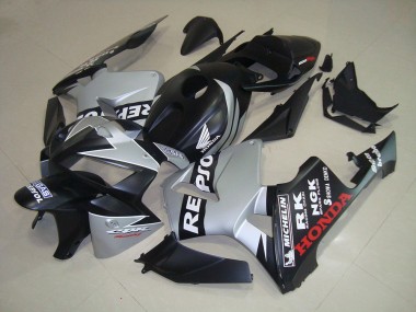 Discount 2005-2006 Matte Black Silver Repsol Honda CBR600RR Bike Fairings Canada