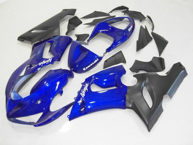 Discount 2005-2006 Blue Black Kawasaki ZX6R Motorcycle Fairing Canada