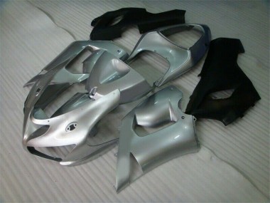 Discount 2005-2006 Silver Black Kawasaki ZX6R Motorcycle Fairing Kit Canada