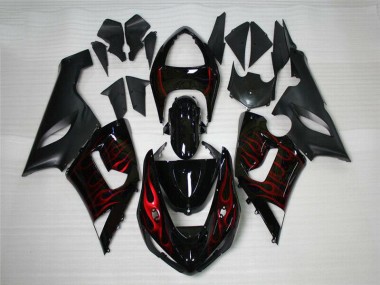 Discount 2005-2006 Red Black Kawasaki ZX6R Motor Bike Fairings Canada
