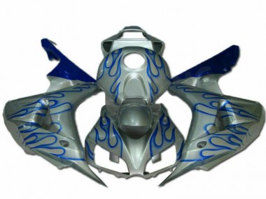 Discount 2006-2007 Blue Flame Silver Honda CBR1000RR Motorcycle Fairing Kits Canada