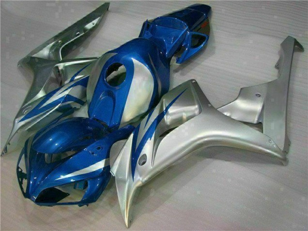 Discount 2006-2007 Blue Silver Honda CBR1000RR Motorcycle Fairings Kits Canada Discount 2006-2007 Blue Silver Honda CBR1000RR Motorcycle Fairings Kits Canada