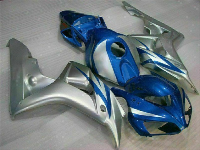 Discount 2006-2007 Blue Silver Honda CBR1000RR Motorcycle Fairings Kits Canada Discount 2006-2007 Blue Silver Honda CBR1000RR Motorcycle Fairings Kits Canada
