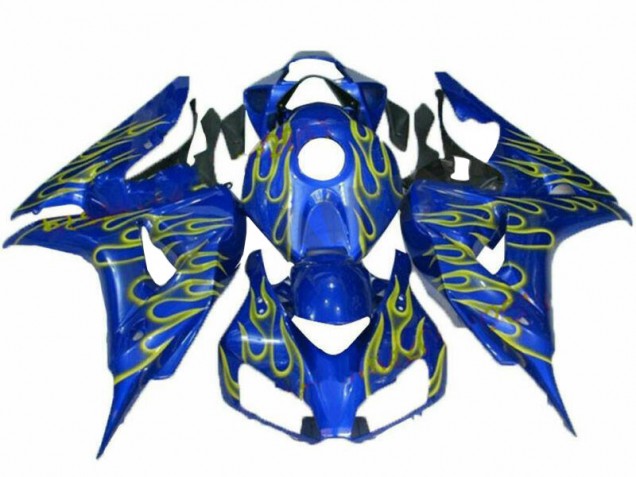 Discount 2006-2007 Yellow Flame Blue Honda CBR1000RR Replacement Fairings Canada Discount 2006-2007 Yellow Flame Blue Honda CBR1000RR Replacement Fairings Canada
