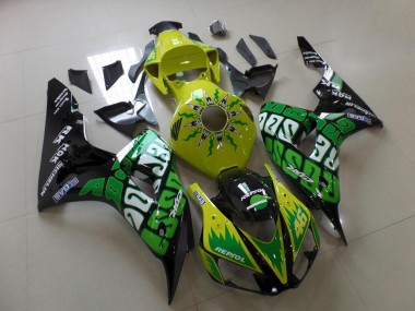 Discount 2006-2007 Green Yellow Rossi Honda CBR1000RR Replacement Motorcycle Fairings Canada