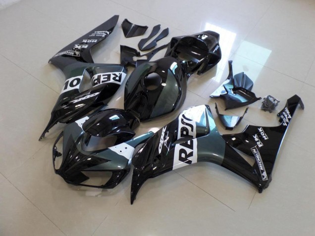 Discount 2006-2007 Grey Black Repsol Honda CBR1000RR Motorbike Fairing Kits Canada Discount 2006-2007 Grey Black Repsol Honda CBR1000RR Motorbike Fairing Kits Canada