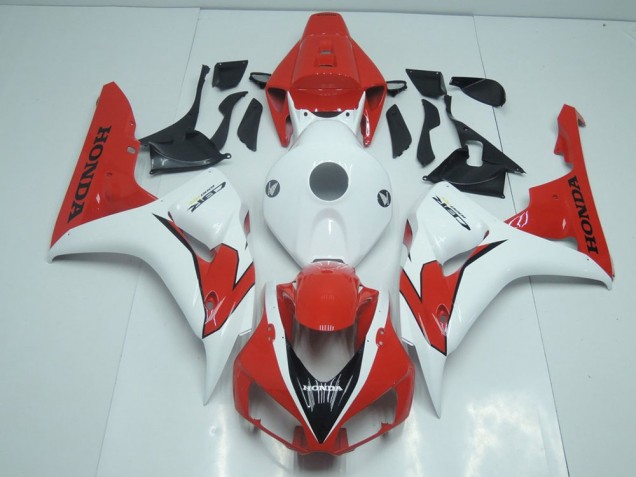 Discount 2006-2007 Orange Red and White Honda CBR1000RR Moto Fairings Canada Discount 2006-2007 Orange Red and White Honda CBR1000RR Moto Fairings Canada