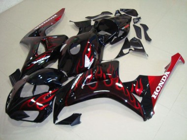 Discount 2006-2007 Red Flame Honda CBR1000RR Motorcycle Fairings Canada