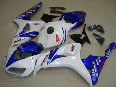 Discount 2006-2007 White and Blue Honda CBR1000RR Replacement Fairings Canada