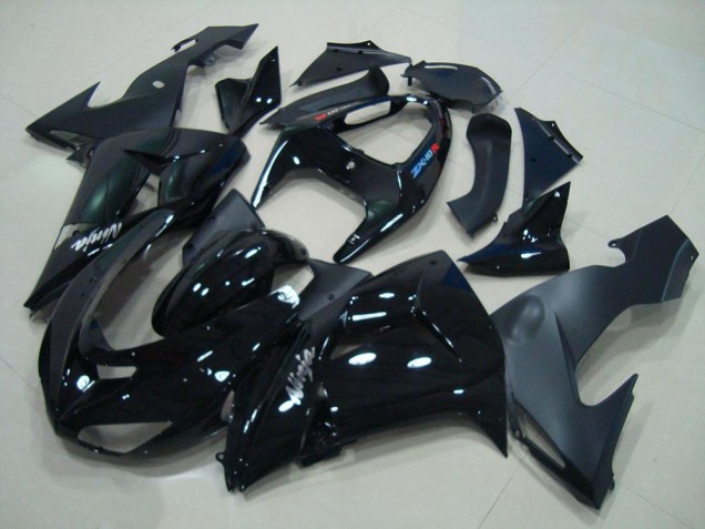 Discount 2006-2007 Glossy Black Matte Black Kawasaki ZX10R Motorcycle Fairings Canada Discount 2006-2007 Glossy Black Matte Black Kawasaki ZX10R Motorcycle Fairings Canada