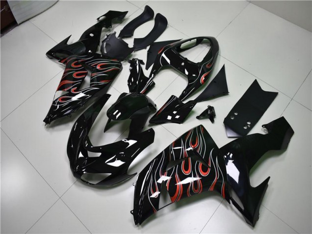 Discount 2006-2007 Black Grey Red Kawasaki ZX10R Motorbike Fairing Canada Discount 2006-2007 Black Grey Red Kawasaki ZX10R Motorbike Fairing Canada