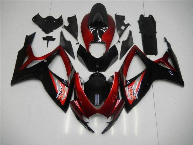 Discount 2006-2007 Red Black Suzuki GSXR 600/750 Motor Bike Fairings Canada Discount 2006-2007 Red Black Suzuki GSXR 600/750 Motor Bike Fairings Canada