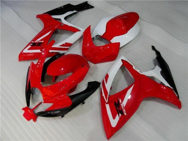 Discount 2006-2007 Red White Suzuki GSXR 600/750 Motorbike Fairing Canada Discount 2006-2007 Red White Suzuki GSXR 600/750 Motorbike Fairing Canada