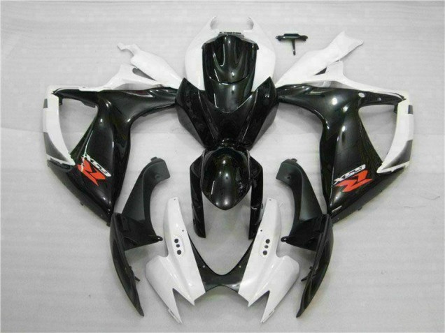 Discount 2006-2007 White Black Suzuki GSXR 600/750 Motorbike Fairing Kits Canada Discount 2006-2007 White Black Suzuki GSXR 600/750 Motorbike Fairing Kits Canada