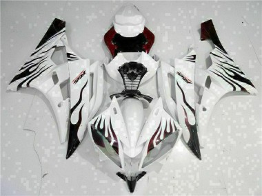 Discount 2006-2007 White Yamaha YZF R6 Motorcycle Fairings Canada