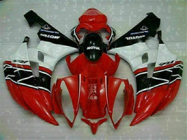 Discount 2006-2007 Red White Yamaha YZF R6 Motorcycle Fairings Canada