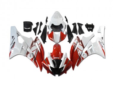 Discount 2006-2007 Red White Yamaha YZF R6 Motorcycle Fairings & Bodywork Canada