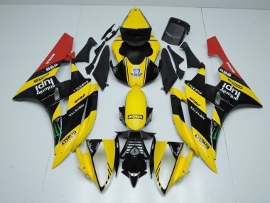 Discount 2006-2007 Yellow Black Monster Yamaha YZF R6 Motorcycle Bodywork Canada