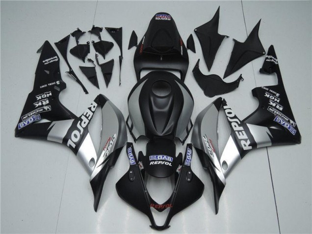 Discount 2007-2008 Silver Repsol Black Honda CBR600RR Bike Fairings Canada Discount 2007-2008 Silver Repsol Black Honda CBR600RR Bike Fairings Canada