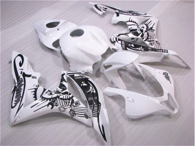 Discount 2007-2008 Black White Honda CBR600RR Replacement Motorcycle Fairings Canada Discount 2007-2008 Black White Honda CBR600RR Replacement Motorcycle Fairings Canada