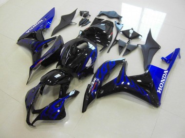 Discount 2007-2008 Black Blue Flame Honda CBR600RR Motorbike Fairings Canada
