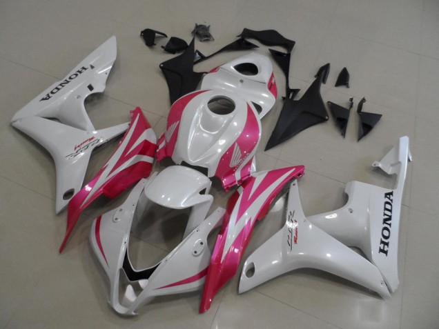 Discount 2007-2008 Pearl White with Pink Honda CBR600RR Motorbike Fairing Canada Discount 2007-2008 Pearl White with Pink Honda CBR600RR Motorbike Fairing Canada