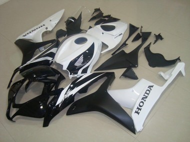 Discount 2007-2008 Matte Black White Honda CBR600RR Bike Fairing Kit Canada