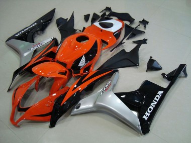 Discount 2007-2008 Orange Silver Black Honda CBR600RR Motorcycle Fairings Canada