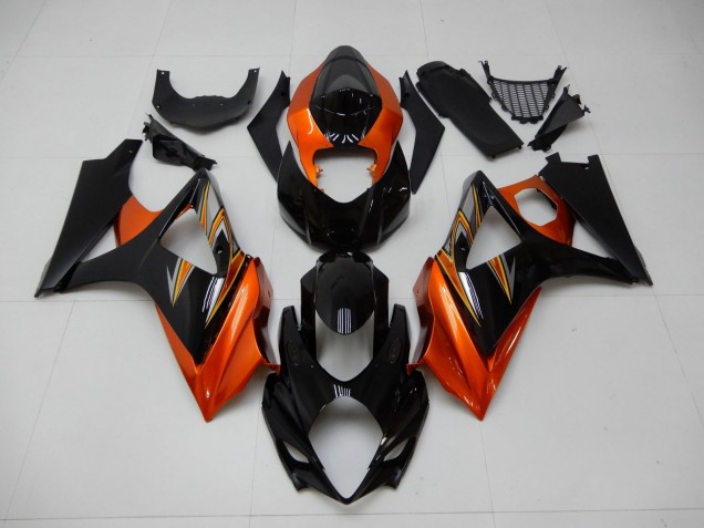 Discount 2007-2008 Orange Black Suzuki GSXR 1000 K7 Motor Fairings Canada