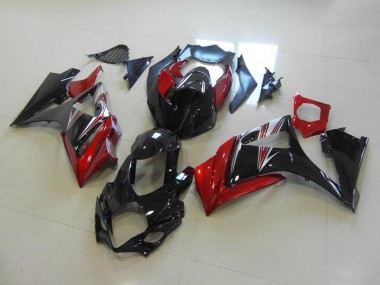 Discount 2007-2008 Suzuki GSXR 1000 Motorcycle Fairings MF3531 - Red Black No Sticker Canada