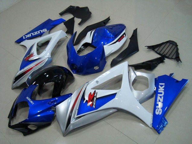 Discount 2007-2008 White Blue Suzuki GSXR 1000 K7 Motor Fairings Canada Discount 2007-2008 White Blue Suzuki GSXR 1000 K7 Motor Fairings Canada