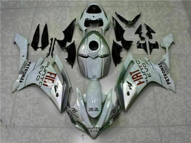 Discount 2007-2008 White Yamaha YZF R1 Motorcycle Fairings Kits Canada