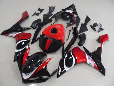 Discount 2007-2008 Black Red Glossy Yamaha YZF R1 Motorcycle Replacement Fairings Canada