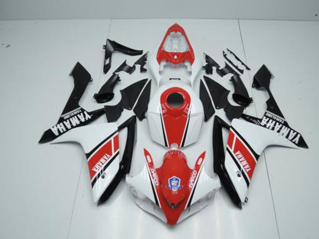 Discount 2007-2008 Factory Red White Yamaha YZF R1 Motorbike Fairing Canada Discount 2007-2008 Factory Red White Yamaha YZF R1 Motorbike Fairing Canada