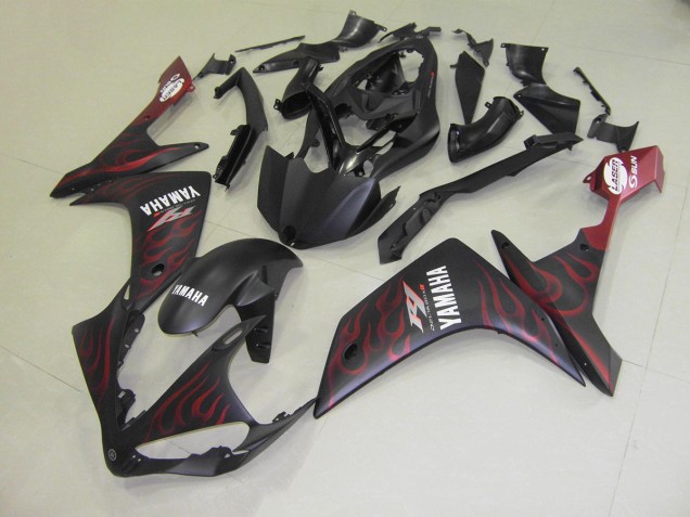 Discount 2007-2008 Matte Red Flame Yamaha YZF R1 Motor Bike Fairings Canada Discount 2007-2008 Matte Red Flame Yamaha YZF R1 Motor Bike Fairings Canada