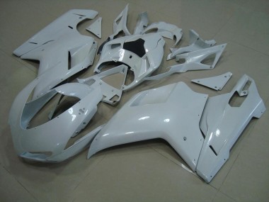Discount 2007-2014 Glossy White Ducati 848 1098 1198 Moto Fairings Canada