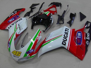 Discount 2007-2014 Red White Yellow 46 Ducati 848 1098 1198 Bike Fairings Canada