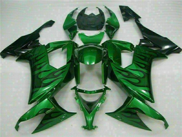 Discount 2008-2010 Green Flame Kawasaki ZX10R Bike Fairings Canada Discount 2008-2010 Green Flame Kawasaki ZX10R Bike Fairings Canada